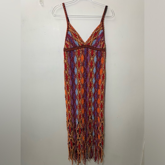ZARA NWT FRINGED KNIT MIDI DRESS bloggers fave ref 3500/001 - Picture 6 of 14